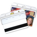 Molded Rigid Plastic Magnetic Stripe Card Holder